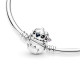 Pulsera Rígida Pandora Moments Cierre Mordisco Stitch de Disney 591683C01-17