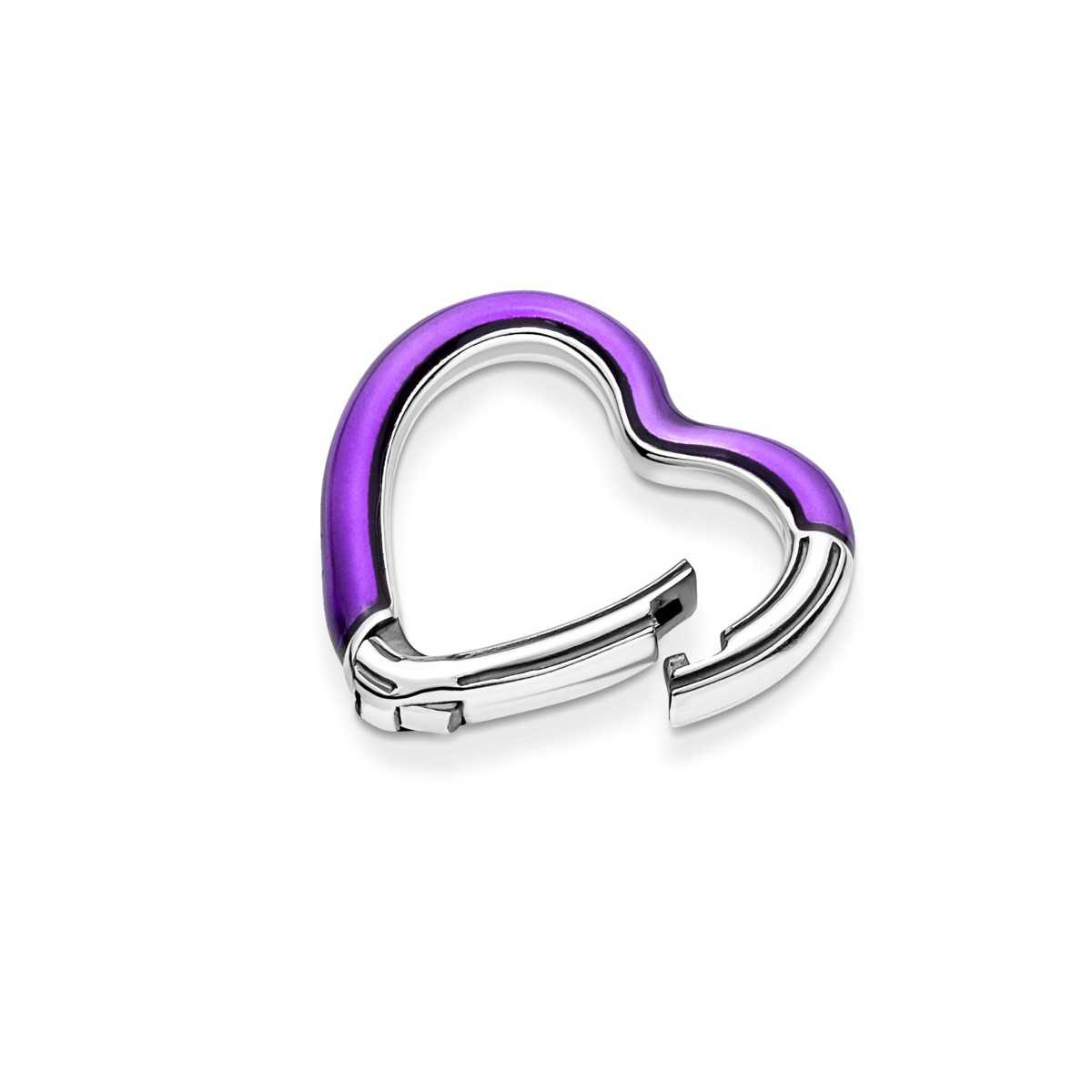 Conector Pandora Corazón Púrpura ME 791973C01