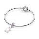 Charm Colgante Pandora Tortuga Marina Cristal de Murano Rosa 798939C02