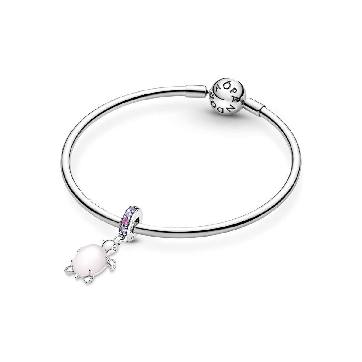 Charm Colgante Pandora Tortuga Marina Cristal de Murano Rosa 798939C02