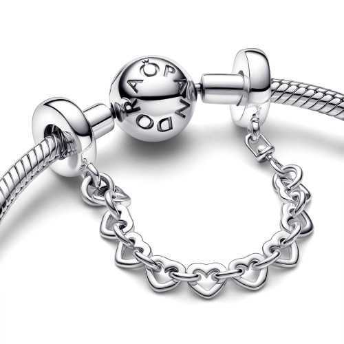 Cadena de Seguridad Pandora Corazones Enlazados 792274C00-05