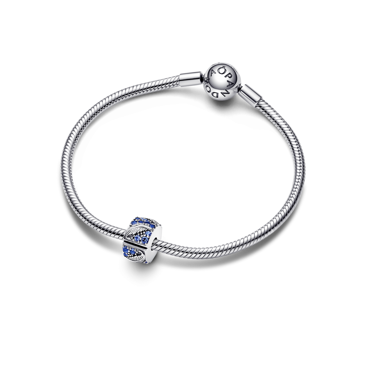 Clip Pandora Pluma Curvada en Pavé 792552C01