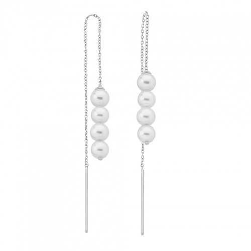 Pendientes Majorica Largos 4 Perlas 15223.01.0.000.010.1