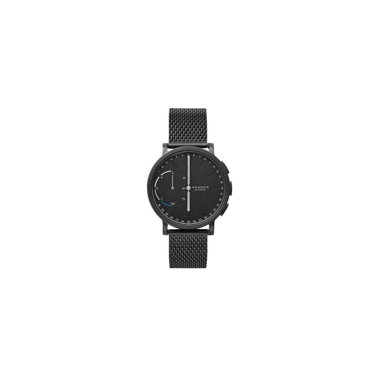 Smartwatch Skagen híbrido - Hagen Black Steel-Mesh SKT1109