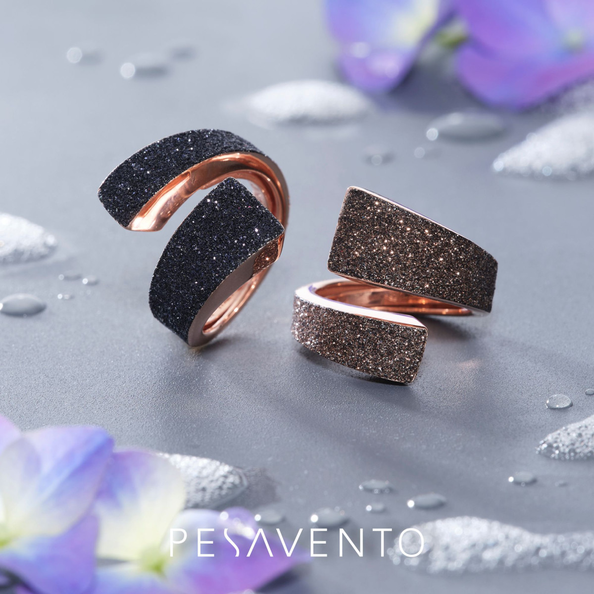 Anillo Pesavento Polvere di Sogni. Rosa - Marrón WPLVA2381/M