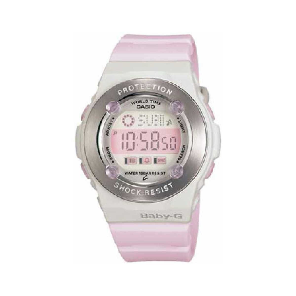Reloj Casio Baby- G Rosa Pastel y Blanco BG-1301-4AER