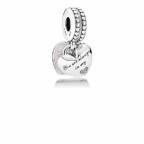 Charm plata circon madre hija 792072EN40