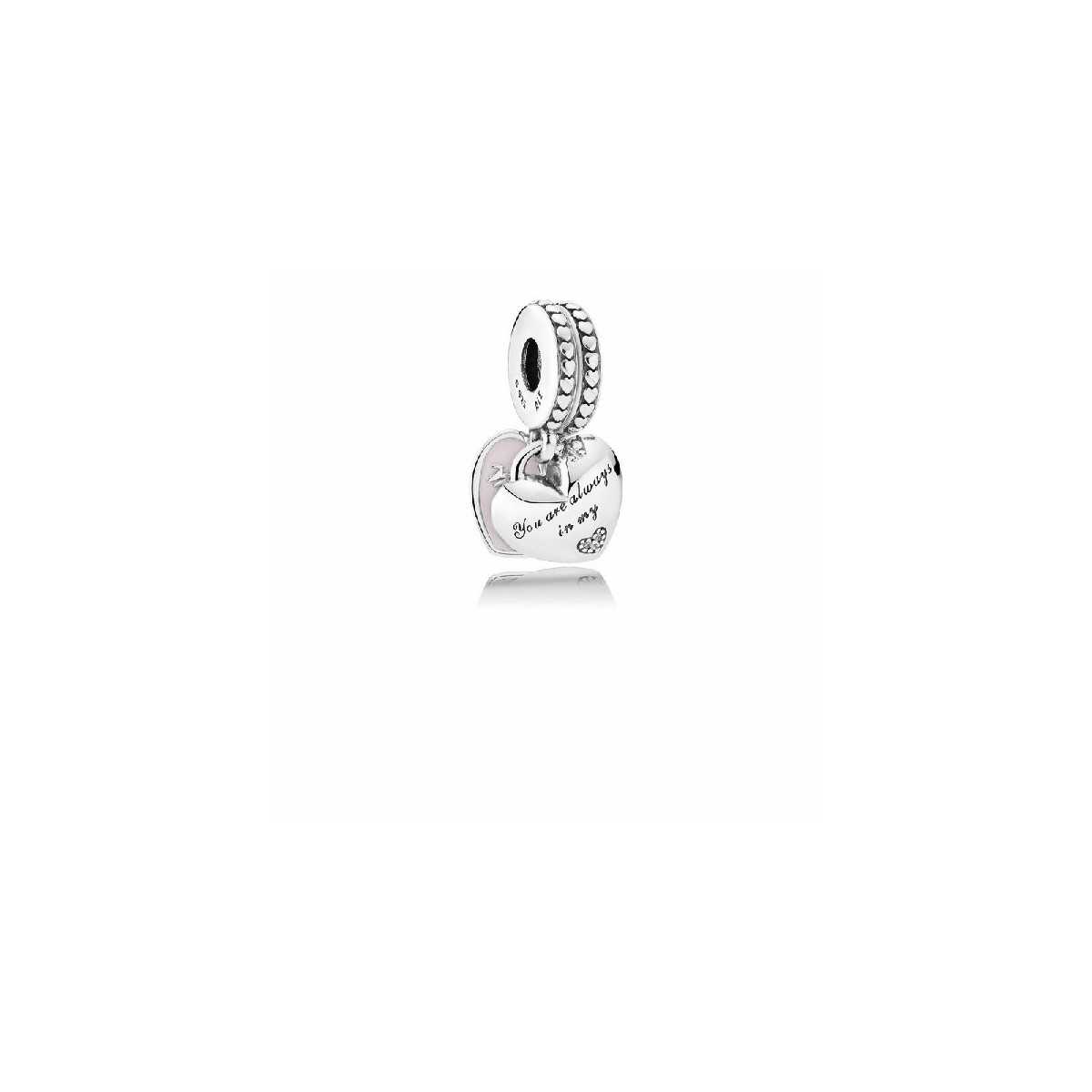 Charm plata circon madre hija 792072EN40