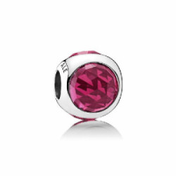 Charm plata cristal cereza 792095NCC
