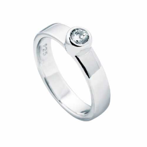 Anillo Diamonfire Solitario Engastado En Bisel - 4 Mm 6112331082