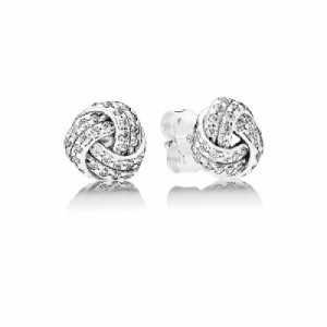 Pendientes Pandora Nudo de amor 290696CZ