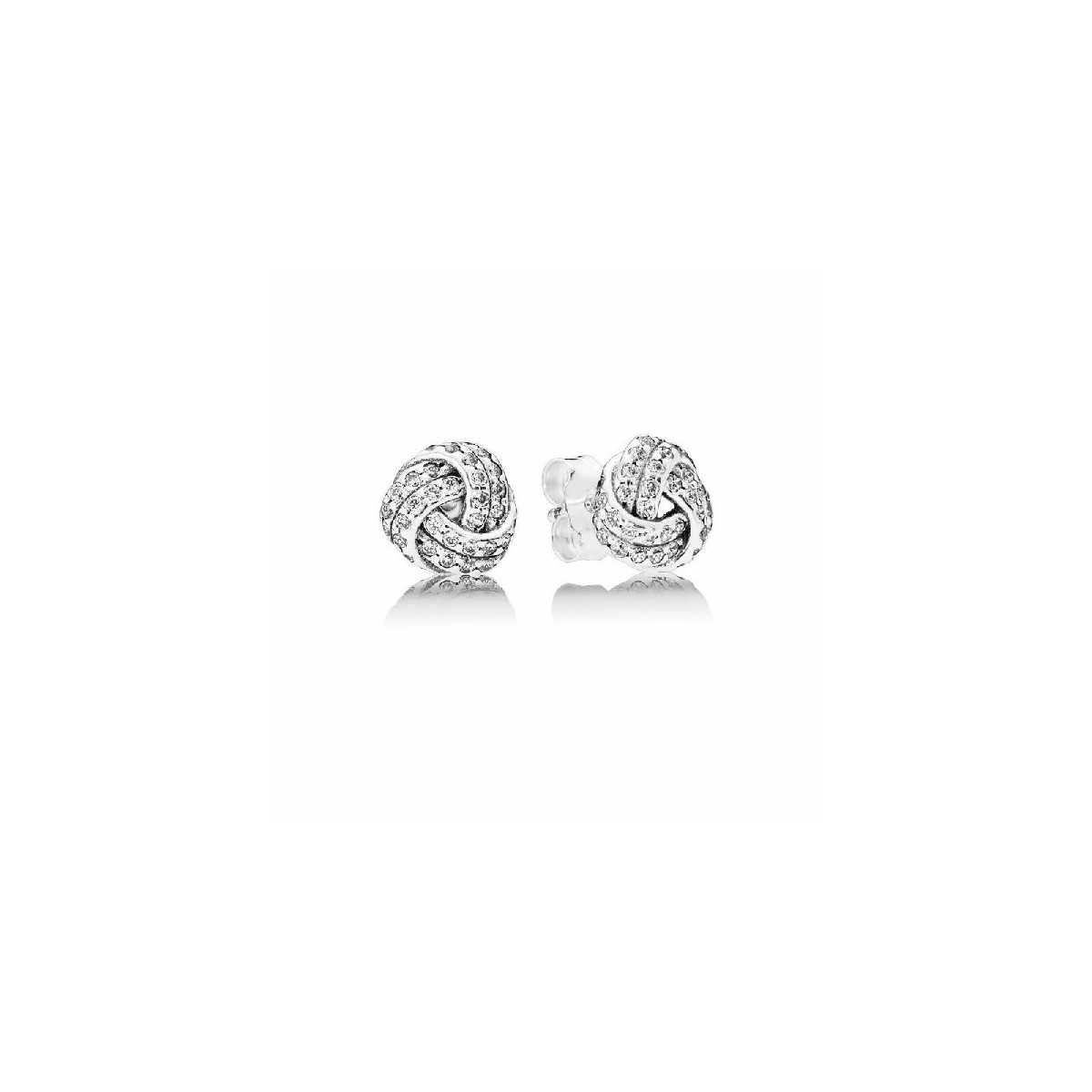 Pendientes Pandora Nudo de amor 290696CZ