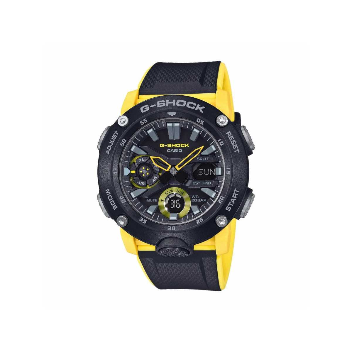 Reloj Casio G-Shock Black Yellow GA-2000-1A9ER