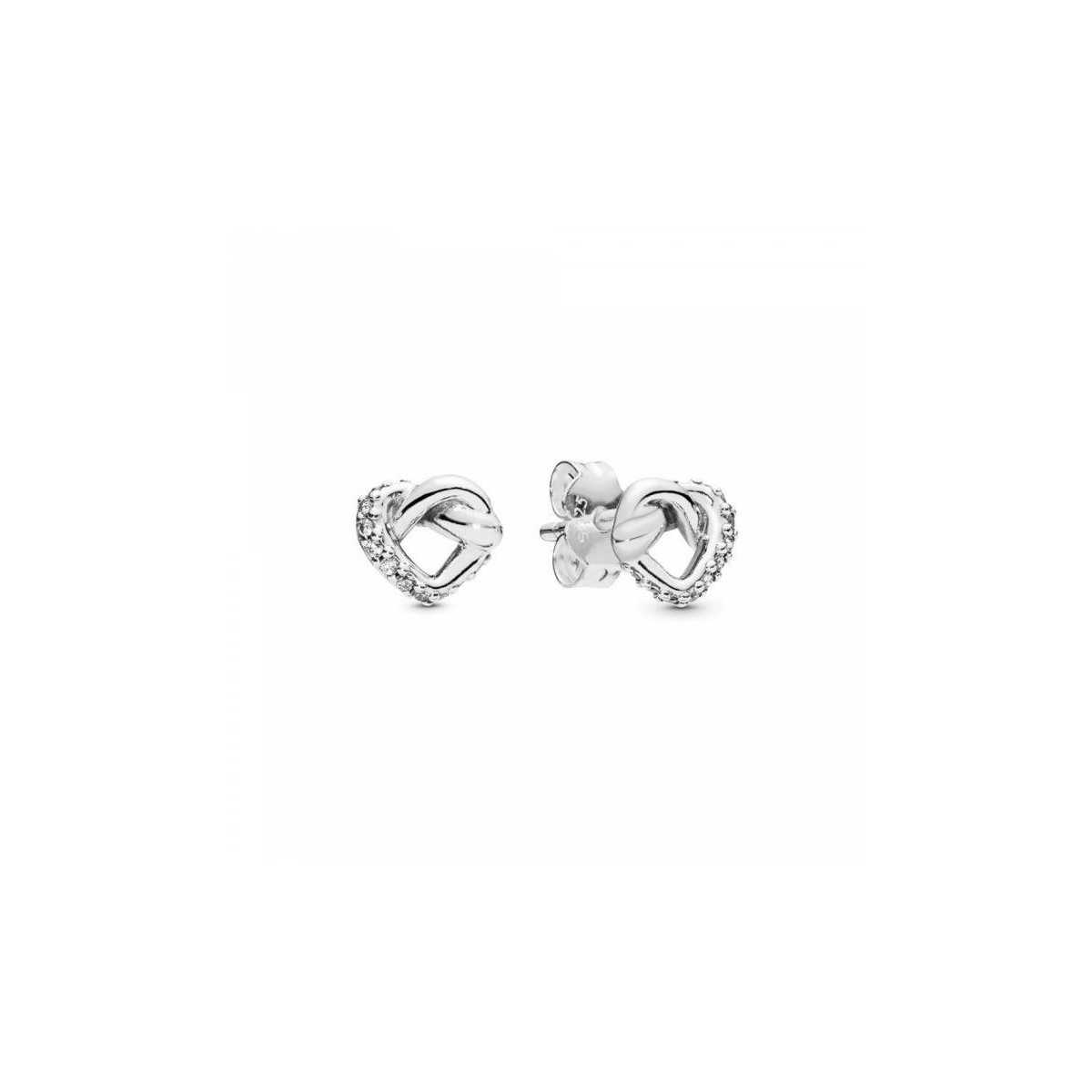 Pendientes Pandora Corazón Lazo 298019CZ