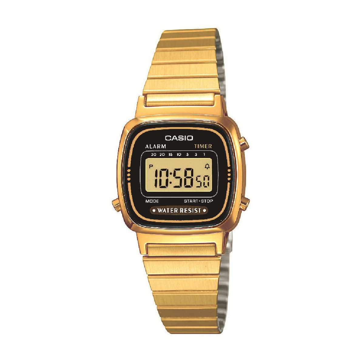 Reloj Casio Collection Mini Digital Dorado LA670WEGA-1EF