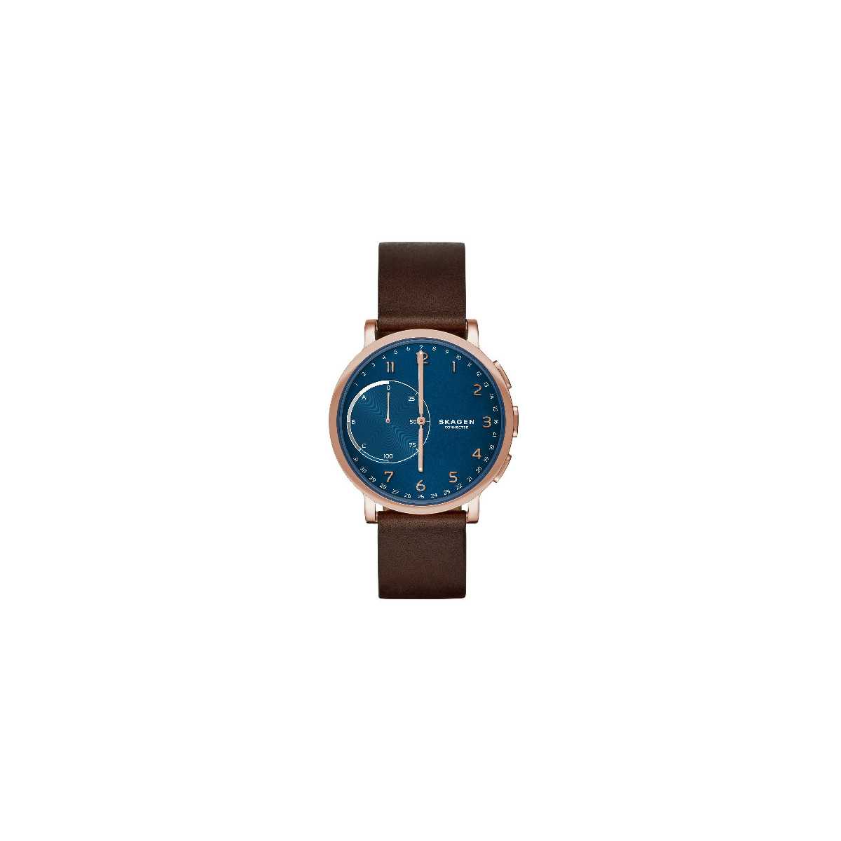 Smartwatch Skagen híbrido - Hagen Dark Brown Leather SKT1103