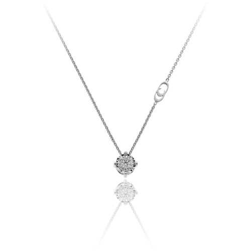 Collar Chimento Oro Blanco Diamantes 1GG0100BB5450