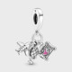 Charm Pandora Avión, Globo y Maleta 799435C01