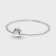 Pulsera Rígida Pandora Moments Cierre Mordisco Stitch de Disney 591683C01-17