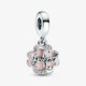 Charm Pandora Colgante Doble Trébol de Cuatro Hojas de la Amistad 792245C01