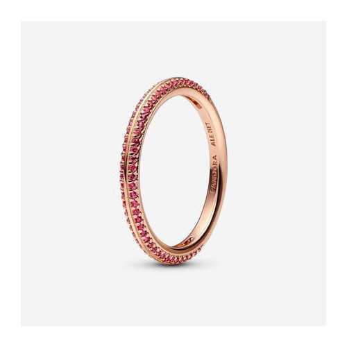 Anillo Pandora ME Rojo en Pavé - 189679C02
