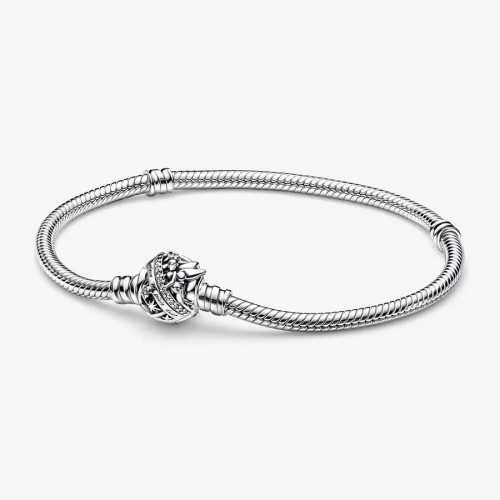 Pulsera Pandora Cadena de Serpiente con Cierre Campanilla de Disney - 592548C01