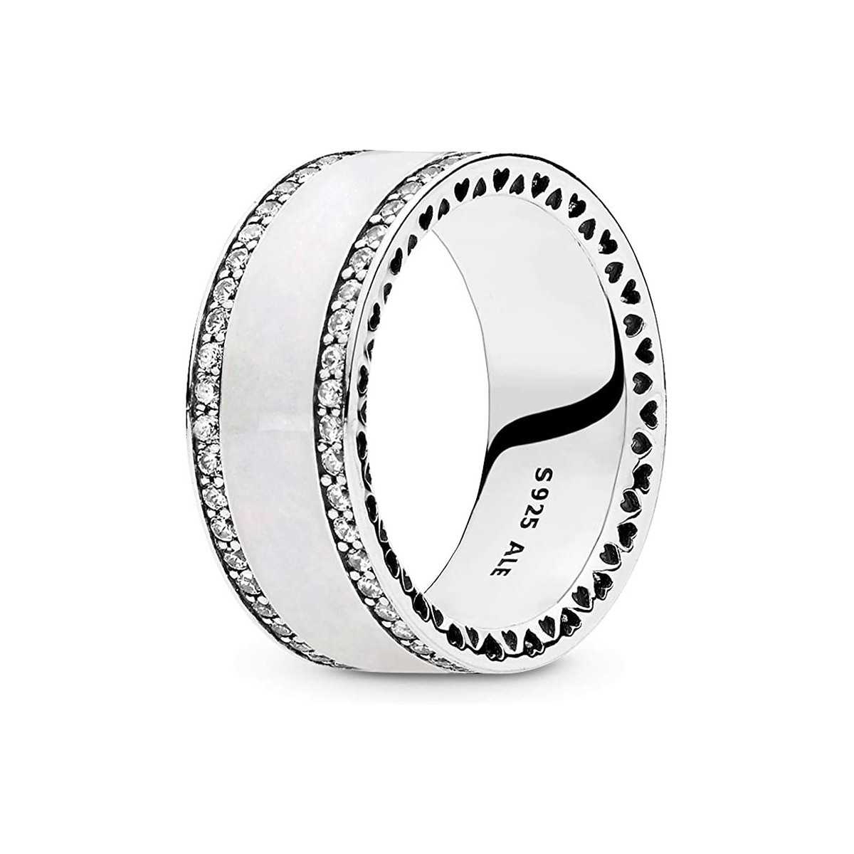 Anillo plata circonita esmalte - 191024EN23