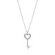 Collar plata circ locket llave - 396581CZ