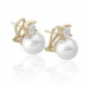 Pendientes Plata Chap Oro Circonit-Perla 153110110000101