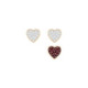 Set de pendientes Swarovski Crystal Wishes Heart, rojo 5272369