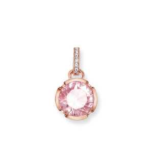 Cuarzo rosa plata rosa asa circ. PE689-633-9