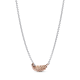 Collar Pandora  Pluma Curvada Flotante en Dos Tonos 382575C01-45