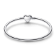 Pulsera Rígida Pandora Moments plata ley Corazón & Mariposa - 592593C01