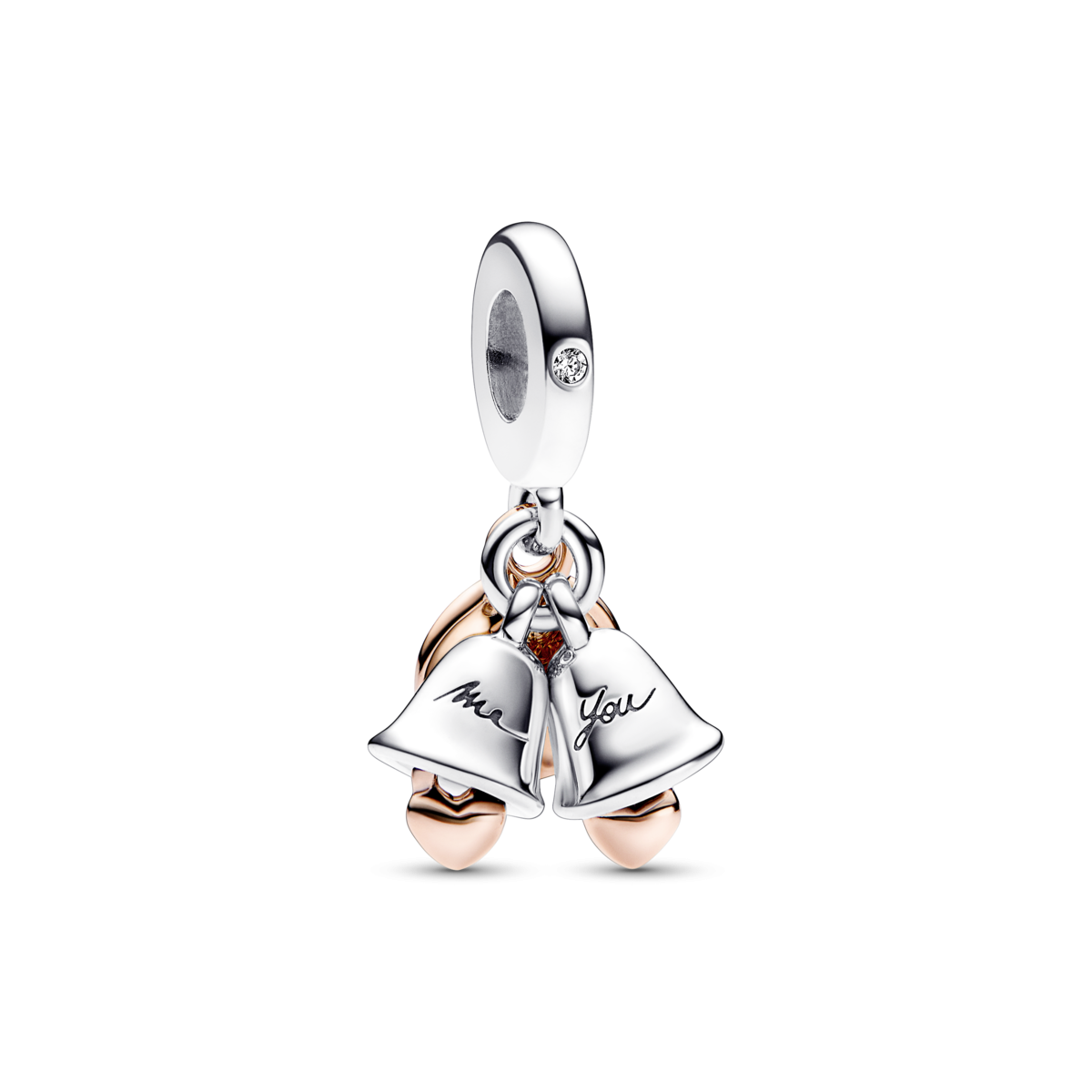 Charm Pandora  Colgante Doble Campanas Boda 782592C01