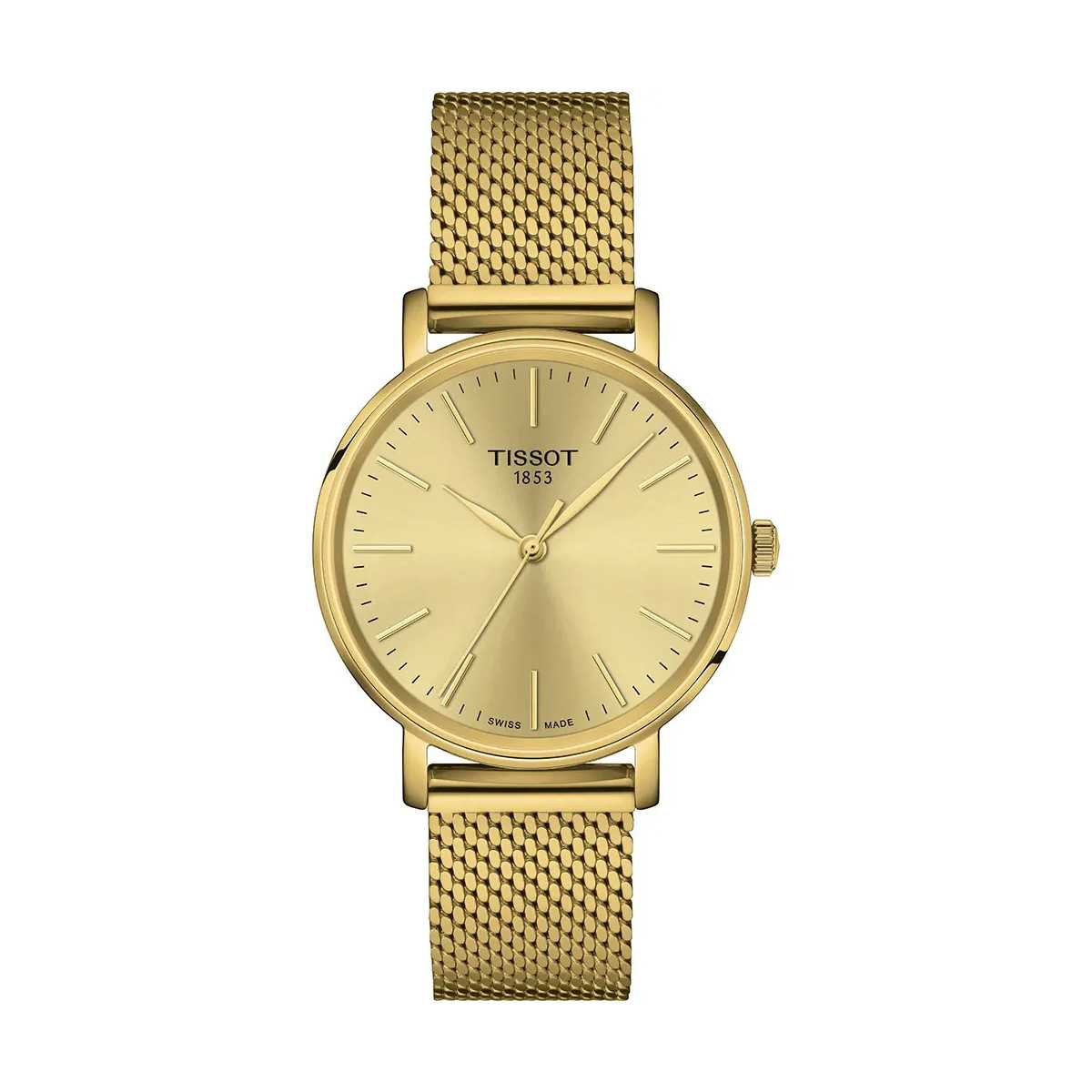 Reloj Tissot Everytime Chapado Oro T1432103302100