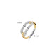 Anillo TI SENTO de Plata Chapado en Oro 12228ZY/54