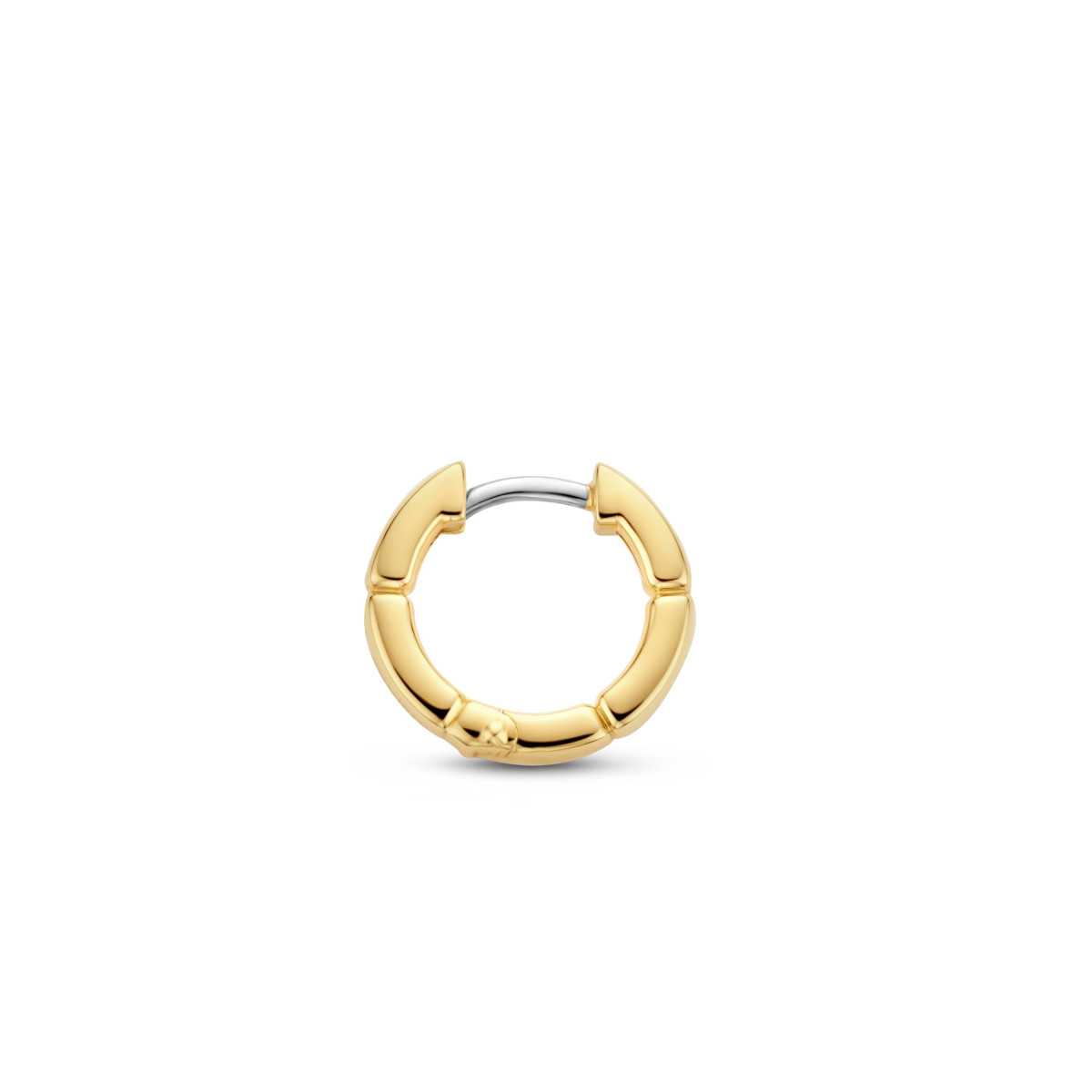 Pendientes TI SENTO Aros Mini Muescas Dorados 7889SY