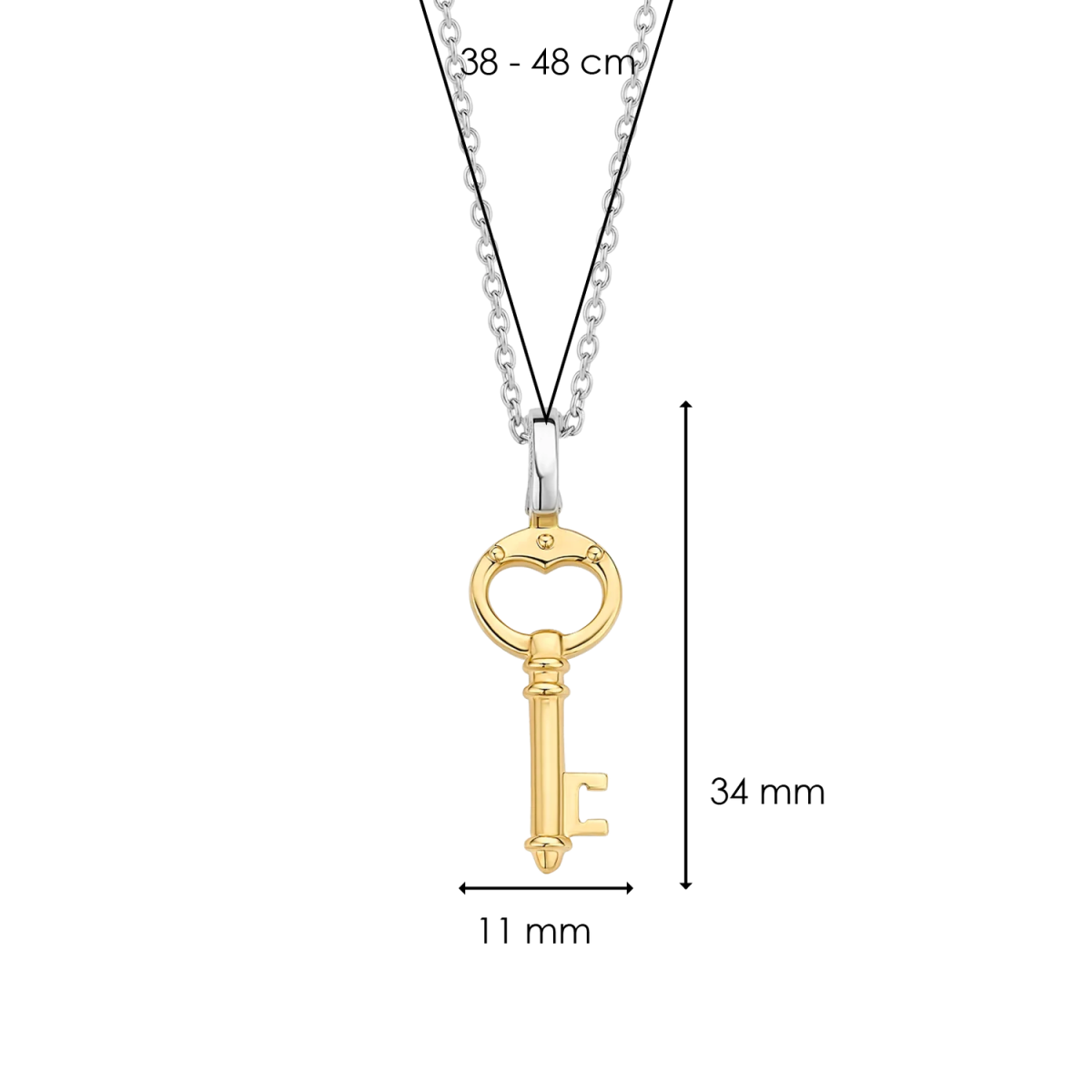 Cadena TI SENTO Llave Dorada 6775SY