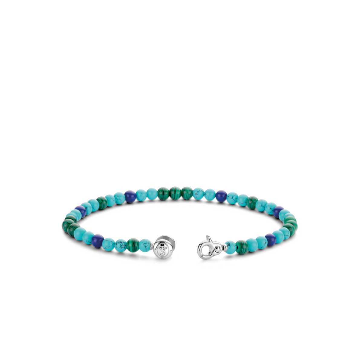 Pulsera TI SENTO Turquesas, Lapiz Lazuli y Malaquita 2908TM
