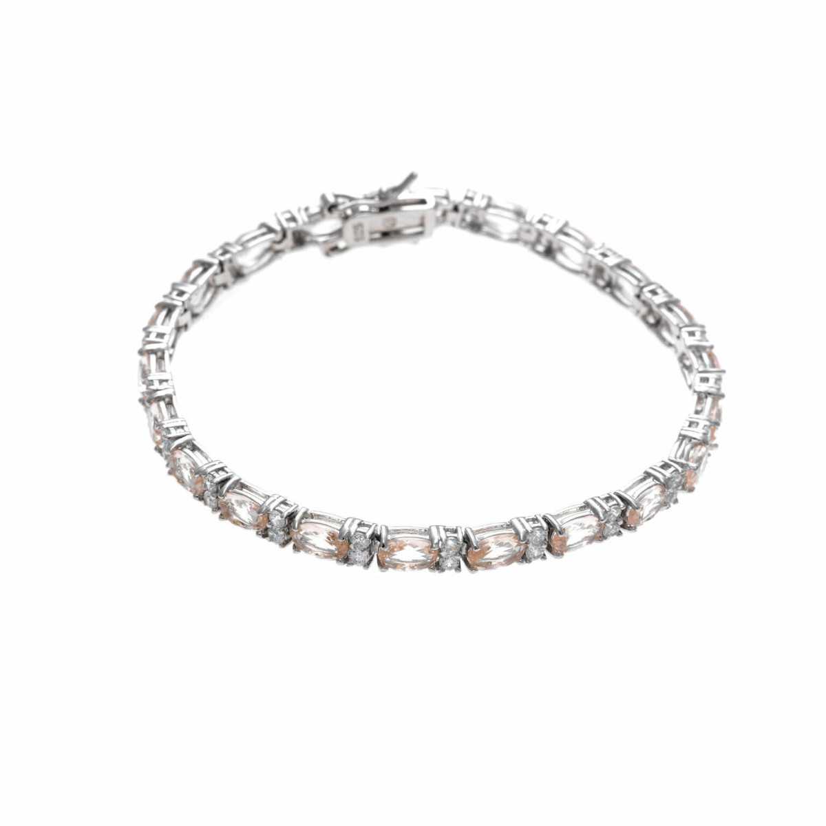 Pulsera Salvatore Riviere Cristal Crema 112P0096