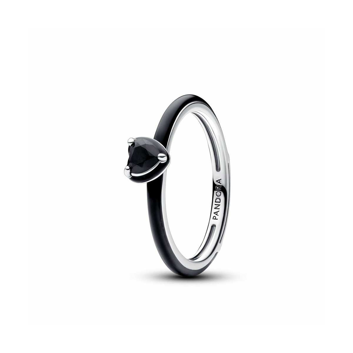 Anillo Pandora ME Corazón Chakra Negro - 193088C01
