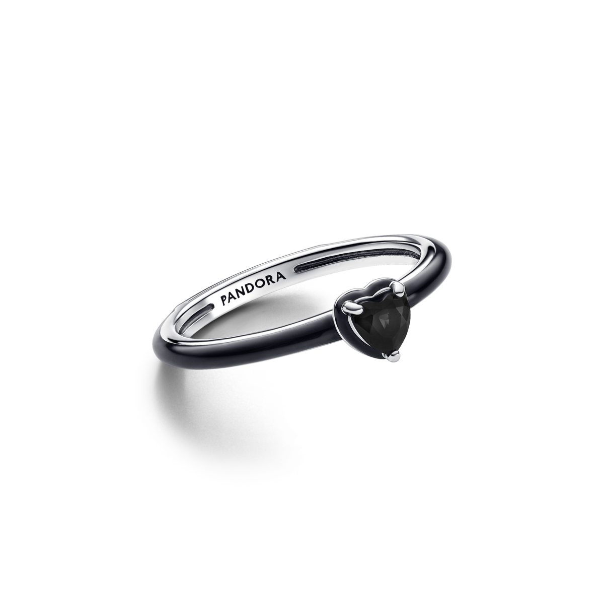 Anillo Pandora ME Corazón Chakra Negro - 193088C01