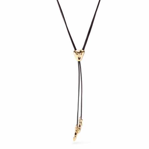 Colgante Uno de 50 Pretty Love. Banañdo en oro de 18k COL1881MARORO0U