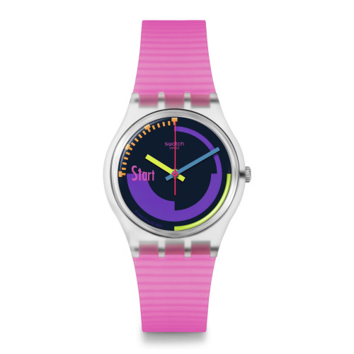 Reloj Swatch Neon Pink Podium SO28K111