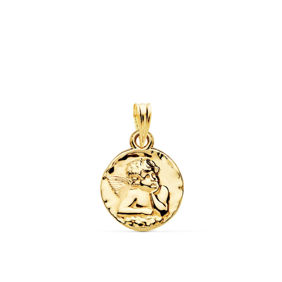 9K Medalla Angel Burlon 14 Mm