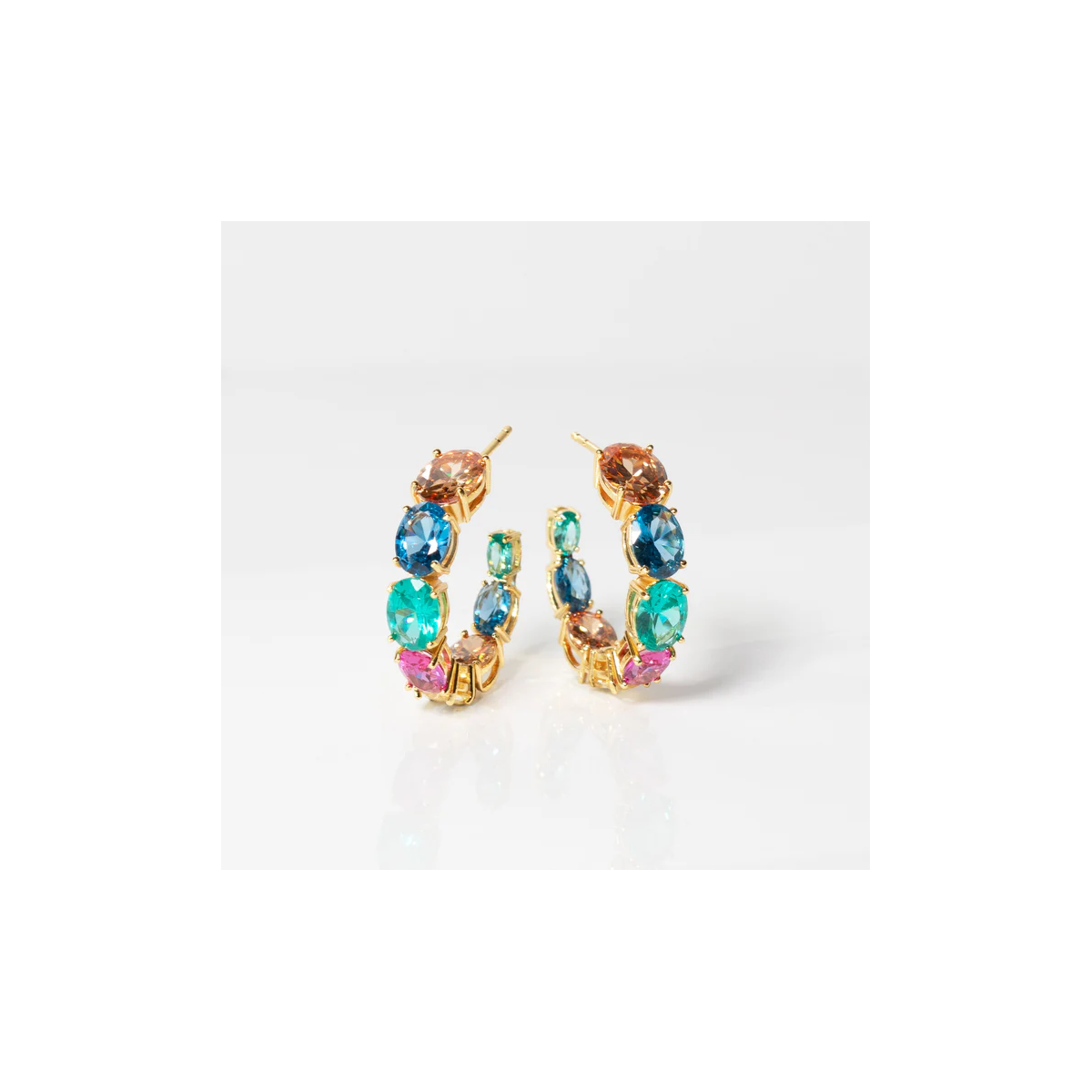 Pendientes Sif Jakobs Jewellery Earrings Ellisse Creolo Grande SJ-E22030-XCZ-SS