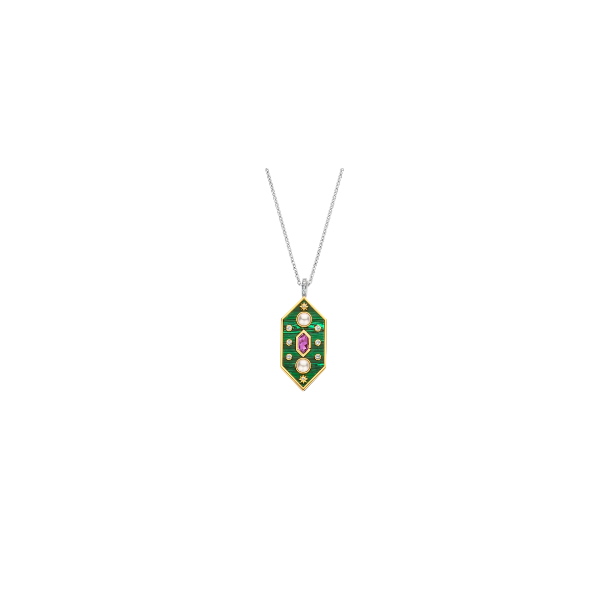 Colgante TI SENTO Verde Malaquita 6825MA