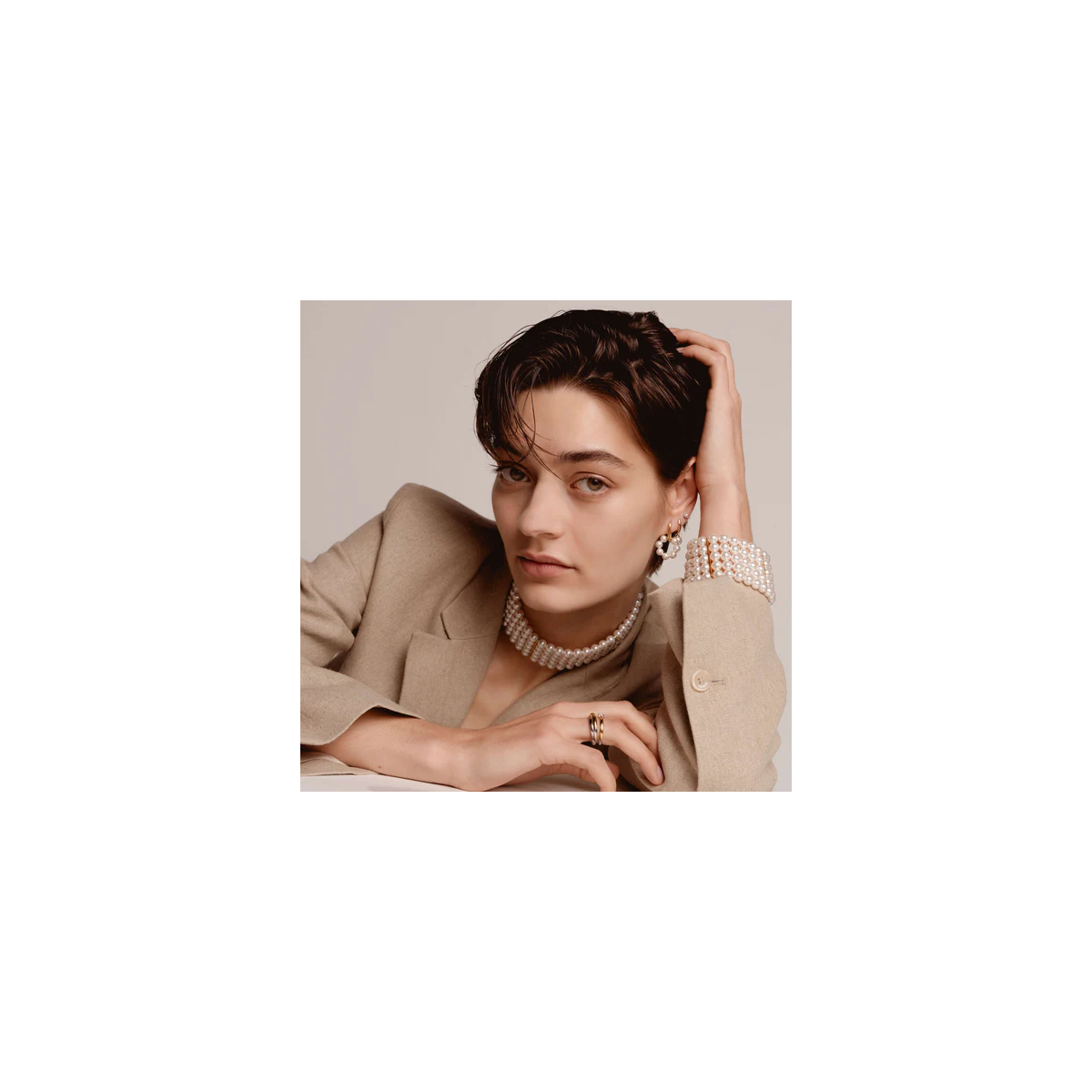 Pulsera TI SENTO Perlas Multifilamento 23030YP