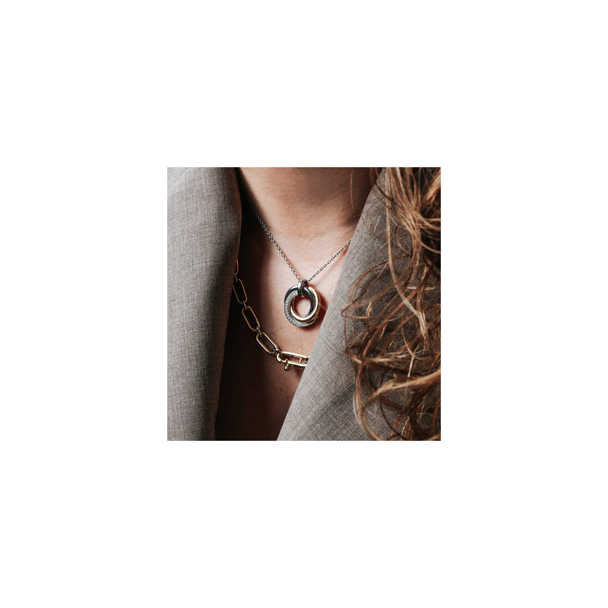 Collar TI SENTO 3 Aros 34055ZY/42