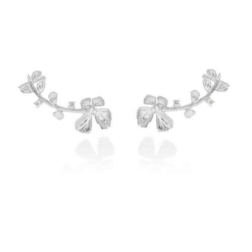 Pendientes Marina Garcia GUIPUR Trepador Flor 90934PB
